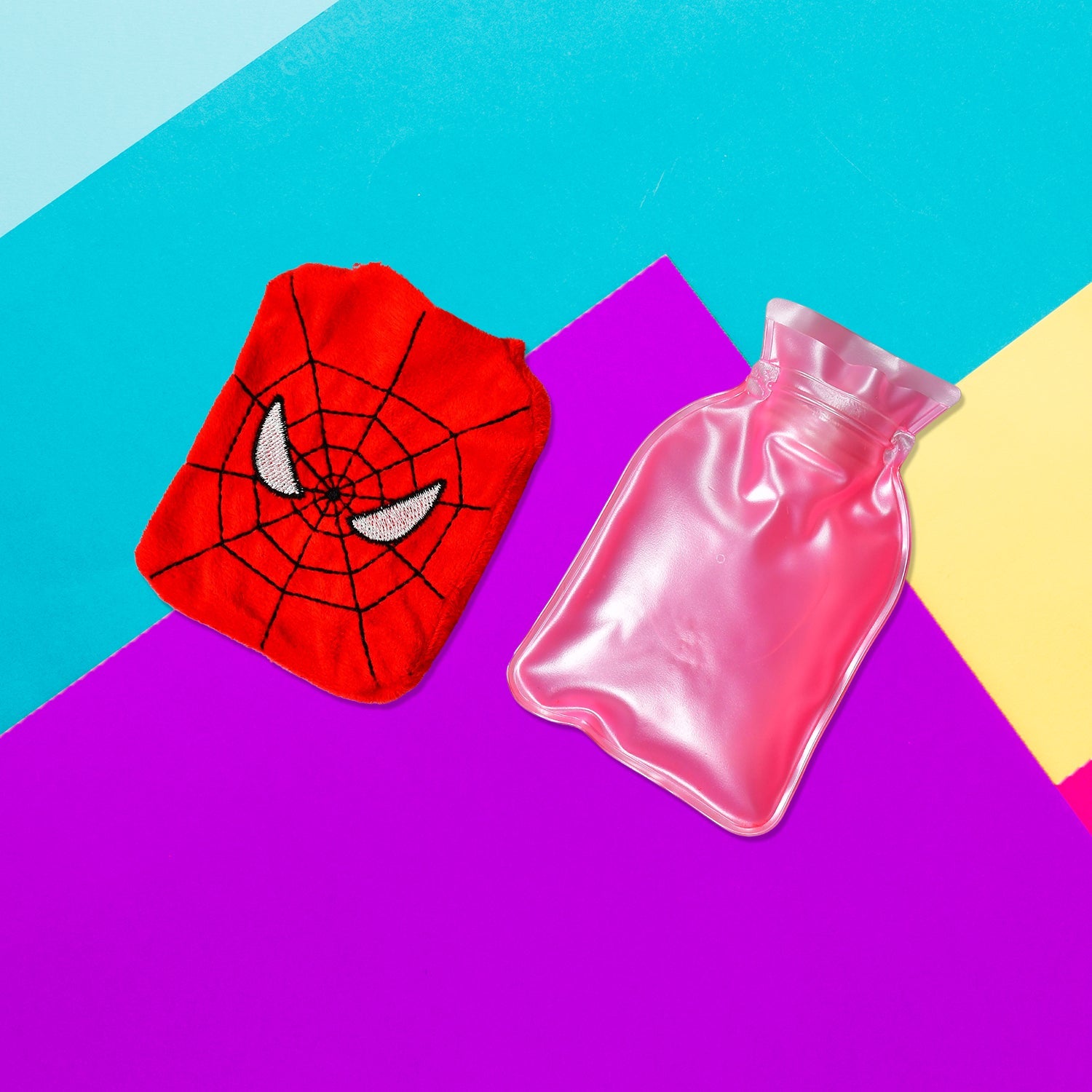 6508 Spiderman small Hot Water Bag with Cover for Pain Relief, Neck, Shoulder Pain and Hand, Feet Warmer, Menstrual Cramps. DeoDap 6508 Spiderman small Hot Water Bag with Cover for Pain Relief, Neck, Shoulder Pain and Hand, Feet Warmer, Menstrual Cramps. DeoDap